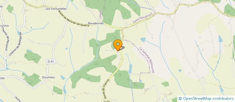 localisation de l'entreprise ESM  SAINT-NAUPHARY