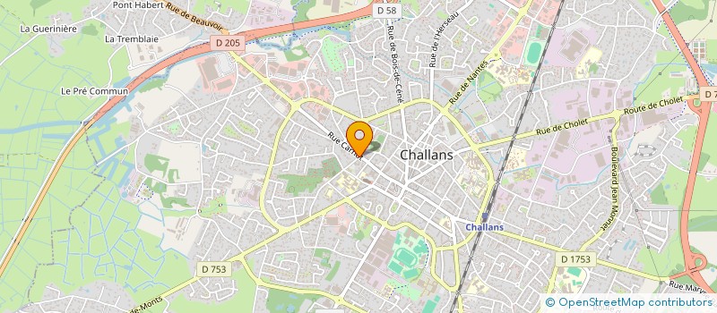 localisation de l'entreprise ESM ASSURANCES à CHALLANS