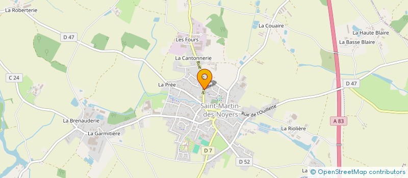 localisation de l'entreprise ESM BASKET  SAINT-MARTIN-DES-NOYERS