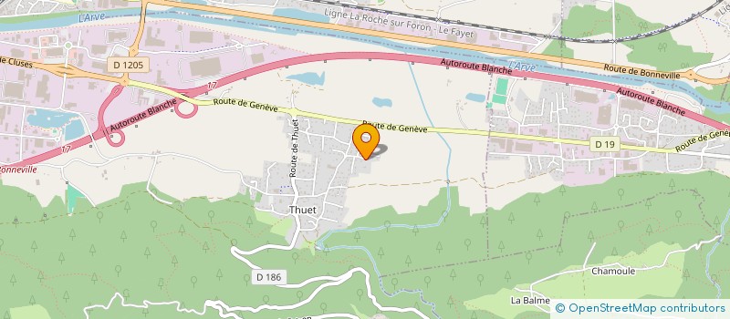 localisation de l'entreprise ESM IMMO  BONNEVILLE