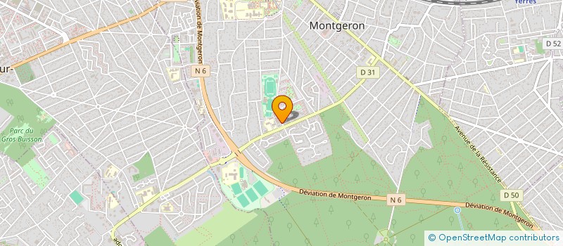 localisation de l'entreprise ESM MONTGERON TENNIS DE TABLE à MONTGERON