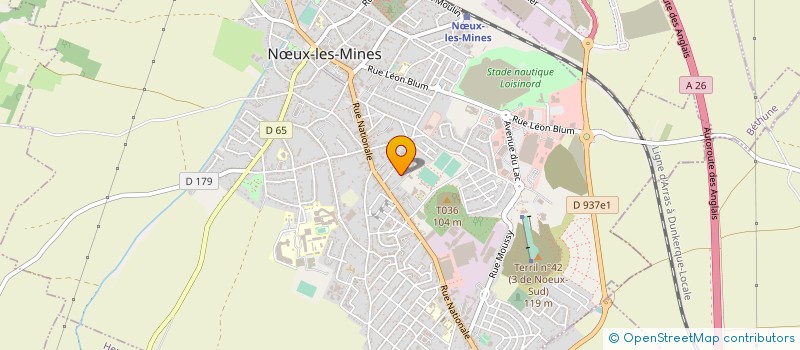 localisation de l'entreprise ESM SONORISATION ECLAIRAGE  NUX-LES-MINES