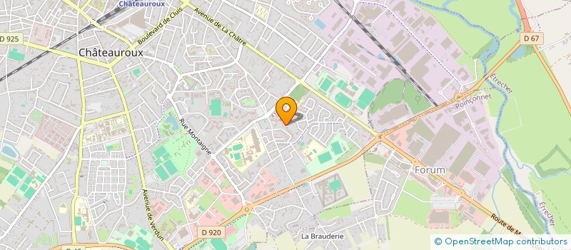 localisation de l'entreprise ESMA 36 à CHATEAUROUX