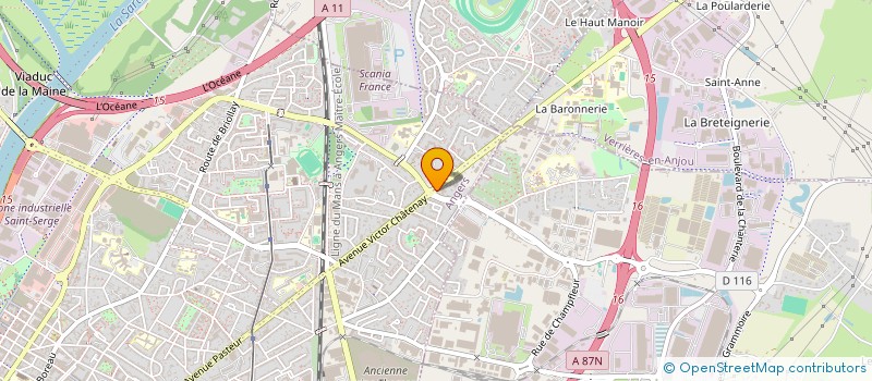 localisation de l'entreprise ESMA  ANGERS