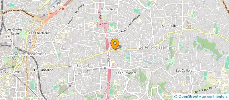 localisation de l'entreprise ESMAI PROD  MARSEILLE