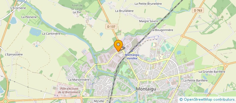 localisation de l'entreprise ESMALE AGENCEMENT à MONTAIGU-VENDEE