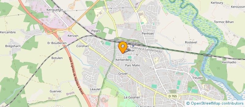 localisation de l'entreprise ESMATHELO à AURAY