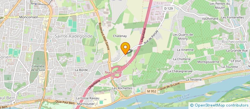 localisation de l'entreprise ESMEE  TOURS