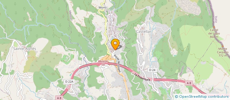 localisation de l'entreprise ESMERALDA  MENTON