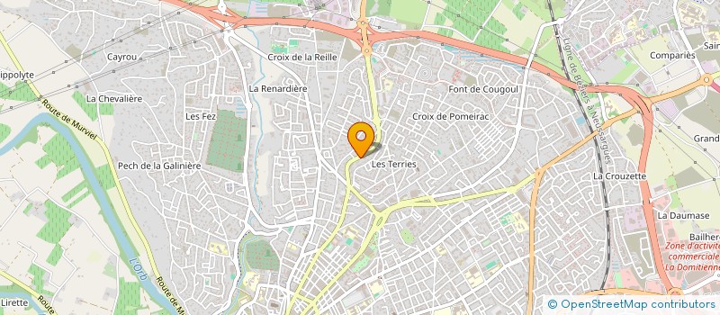 localisation de l'entreprise ESMERALDA  BEZIERS
