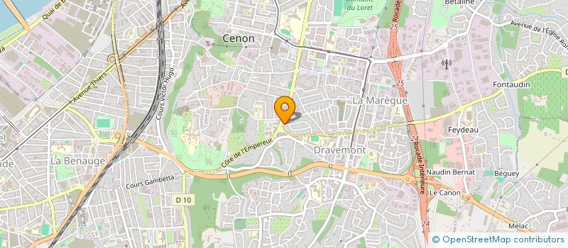 localisation de l'entreprise ESMERALDA  CENON