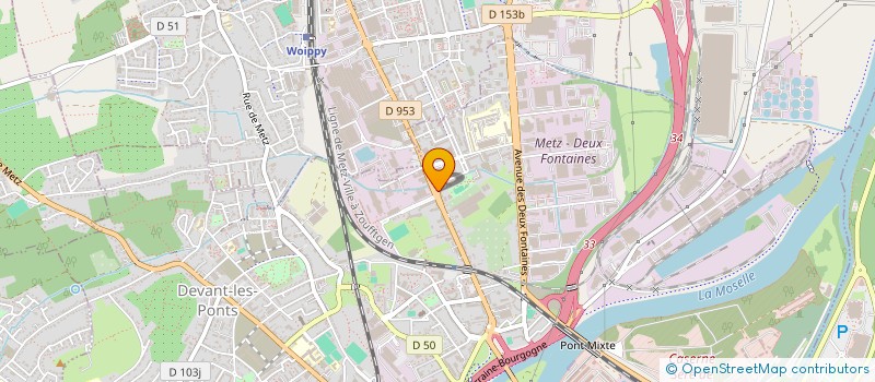 localisation de l'entreprise ESMERAY  METZ