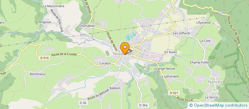 localisation de l'entreprise ESMI  NOVALAISE