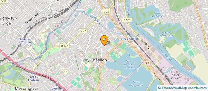 localisation de l'entreprise ESMK à VIRY-CHATILLON