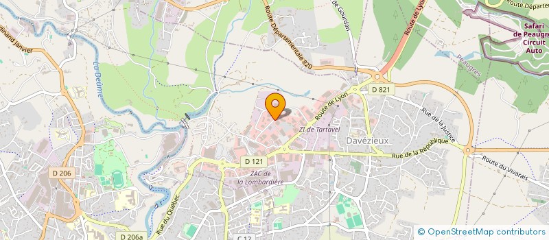 localisation de l'entreprise ESMM à DAVEZIEUX