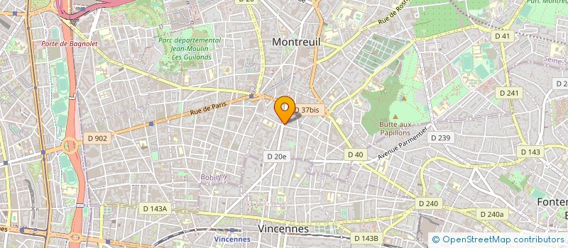 localisation de l'entreprise ESMN SERVICES +  MONTREUIL