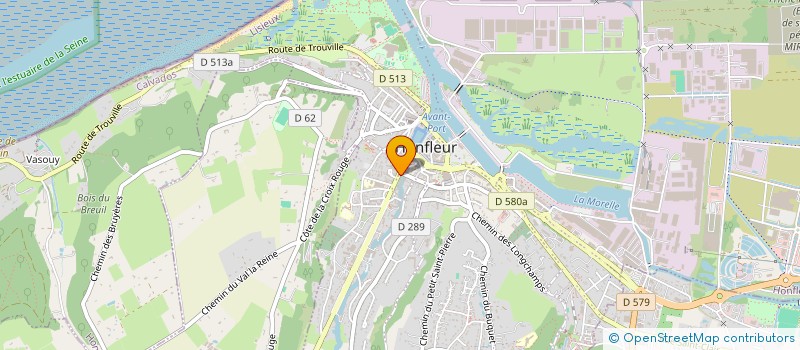localisation de l'entreprise ESMO à HONFLEUR