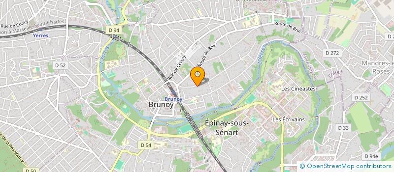 localisation de l'entreprise ESMODENTAL FORMATION à BRUNOY