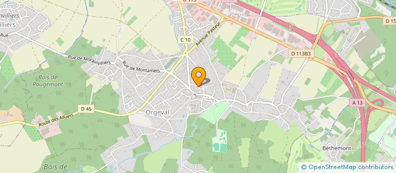 localisation de l'entreprise ESMS FORMATION  ORGEVAL