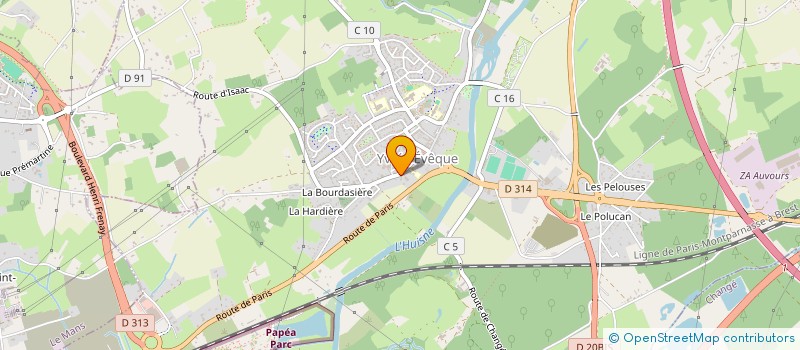 localisation de l'entreprise ESN LE MANS à YVRE-L'EVEQUE