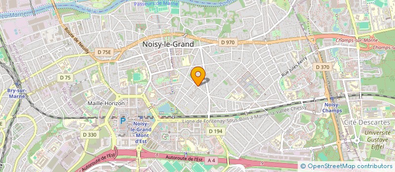 localisation de l'entreprise ESN PRODUCTION ( ESN PDT )  NOISY-LE-GRAND