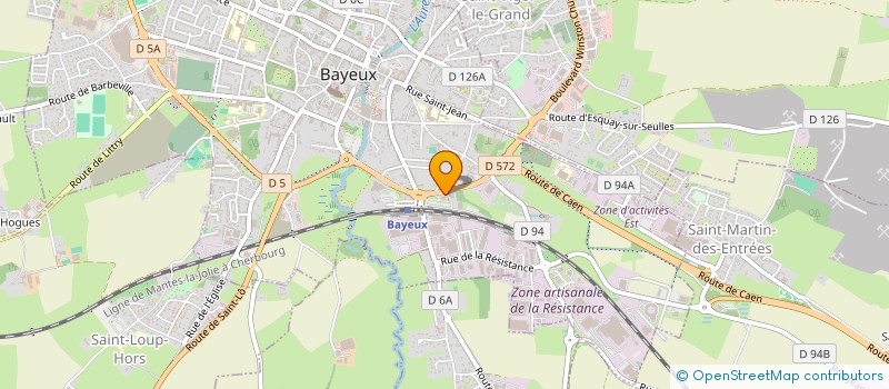 localisation de l'entreprise ESNAULT à BAYEUX