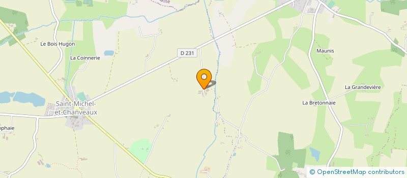 localisation de l'entreprise ESNAULT à OMBREE D'ANJOU