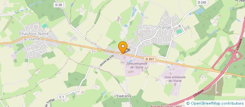 localisation de l'entreprise ESNAULT AJ  TRANGE