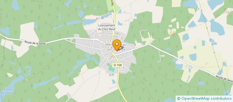 localisation de l'entreprise ESNAULT CYCLING à MENESTREAU-EN-VILLETTE