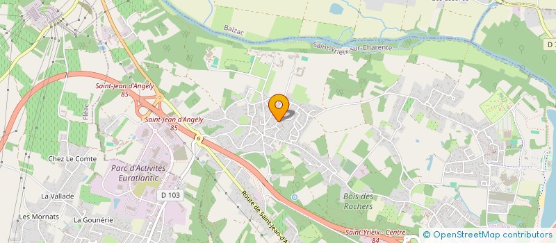 localisation de l'entreprise ESNAULT EUROFRUIT MEDITERRANEE à SAINT-YRIEIX-SUR-CHARENTE