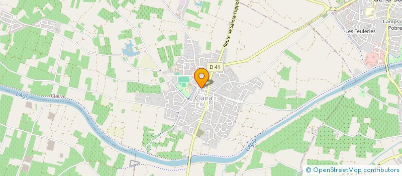 localisation de l'entreprise ESNAULT/SANCHEZ  CLAIRA