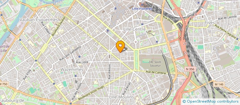 localisation de l'entreprise ESNAULT - VANDENBULCKE à LILLE