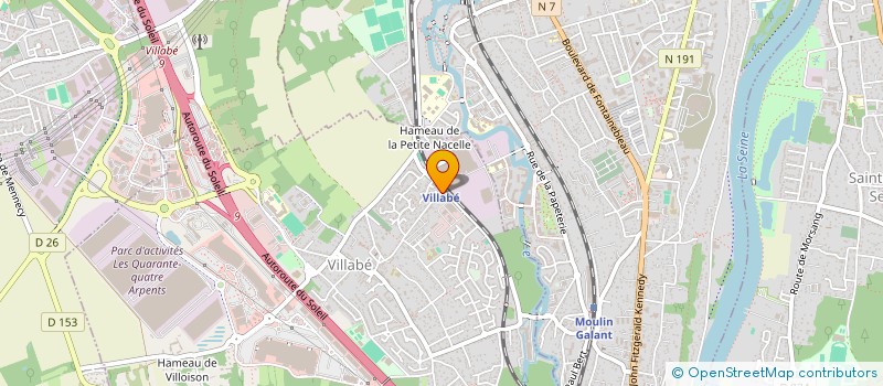 localisation de l'entreprise ESNI  VILLABE