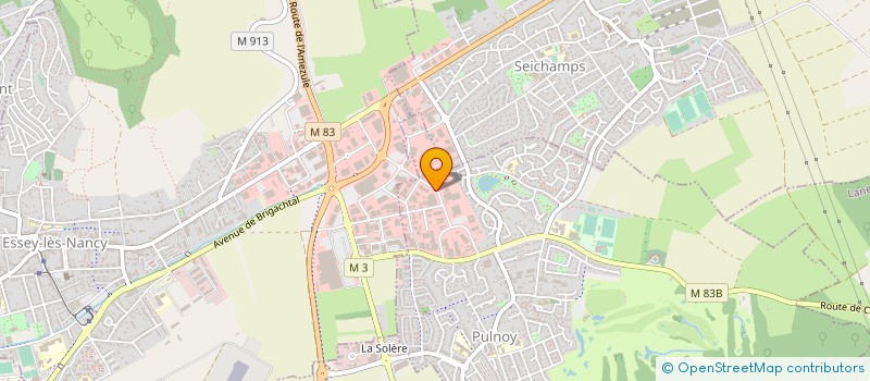 localisation de l'entreprise ESNL DES SABLES à PULNOY