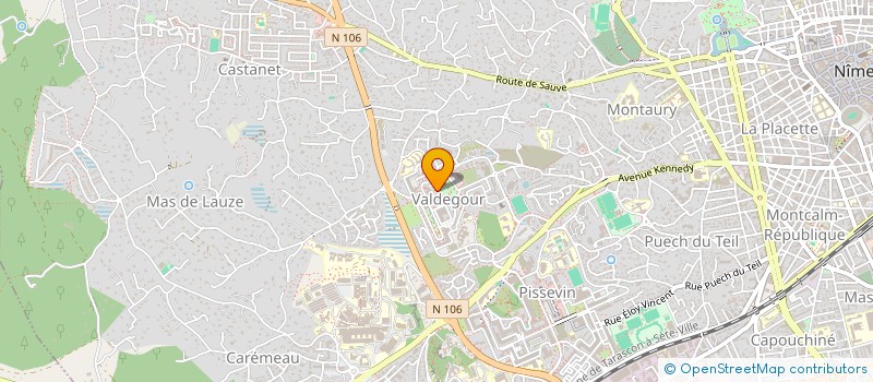 localisation de l'entreprise ESNO  NIMES