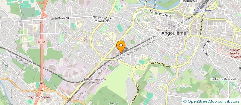 localisation de l'entreprise ESO à ANGOULEME