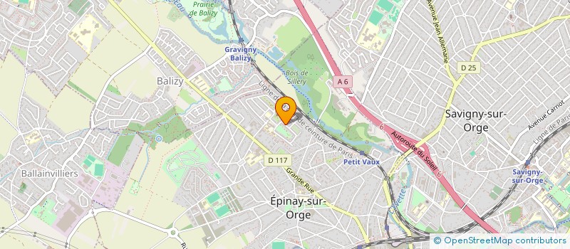 localisation de l'entreprise ESO BASKET 91 à EPINAY-SUR-ORGE