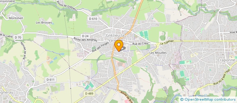 localisation de l'entreprise ESO ENERGIES  GREZIEU-LA-VARENNE