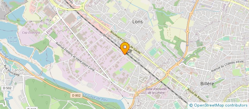 localisation de l'entreprise ESO SUD OUEST  LONS