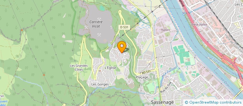 localisation de l'entreprise ESOPE CONSEILS EN COMMUNICATION  SASSENAGE