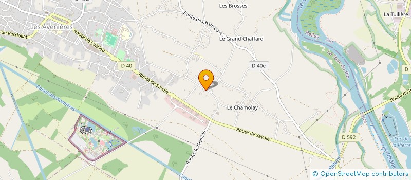 localisation de l'entreprise ESOR MUSICIEN  LES AVENIERES VEYRINS-THUELLIN