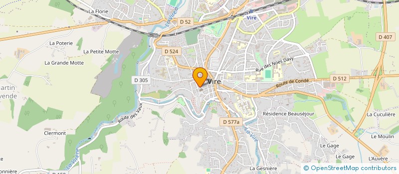 localisation de l'entreprise ESOTEROS à VIRE-NORMANDIE