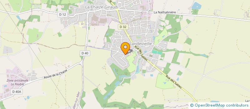 localisation de l'entreprise ESP à LANDEVIEILLE