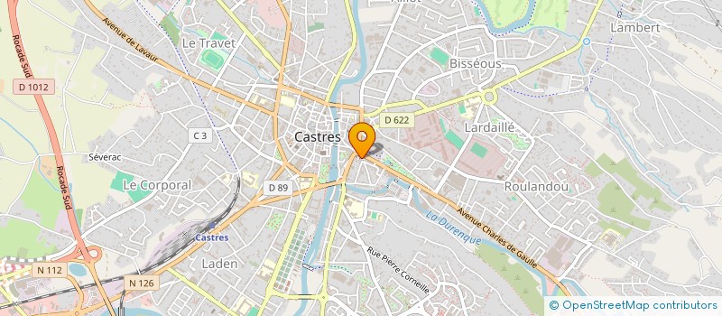 localisation de l'entreprise ESP CARRE GAMBETTA  CASTRES