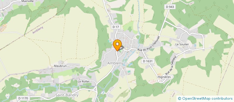 localisation de l'entreprise ESP D'AMBLENY à AMBLENY