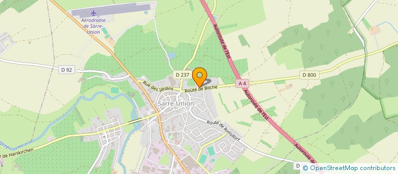 localisation de l'entreprise ESP DE LA SARRE  SARRE-UNION