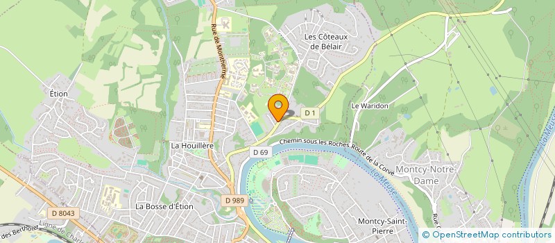 localisation de l'entreprise ESP DES COTEAUX DE BELAIR  CHARLEVILLE-MEZIERES