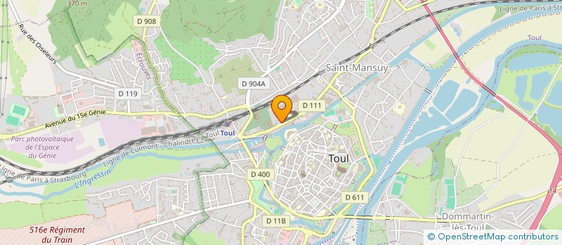 localisation de l'entreprise ESP DU PORT DE FRANCE à TOUL