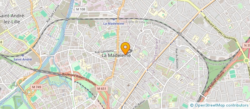 localisation de l'entreprise ESP'ERRANCE à LA MADELEINE