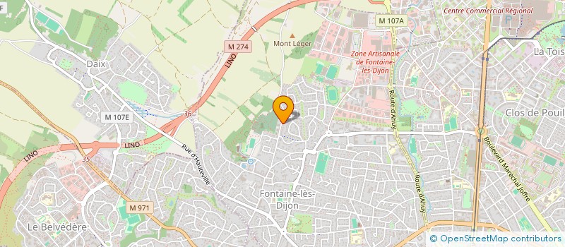 localisation de l'entreprise ESP LES HORTENSIAS  FONTAINE-LES-DIJON